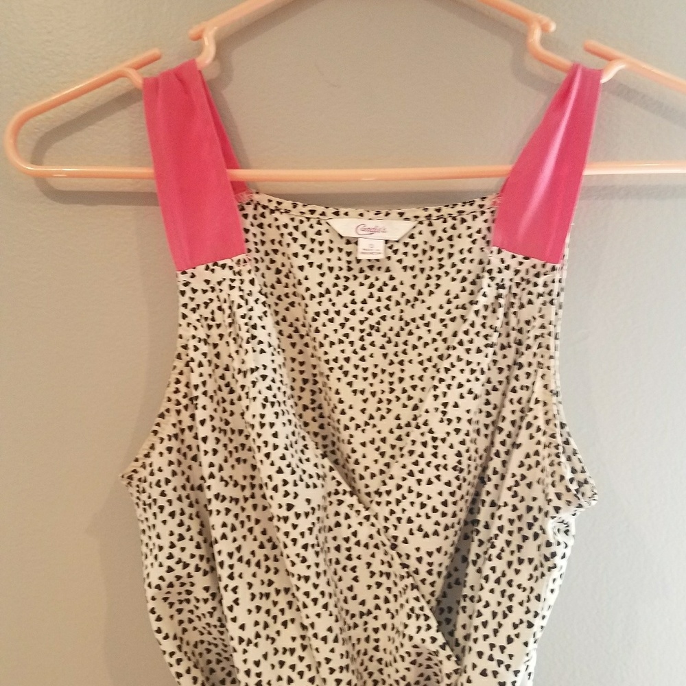 Candies Heart Print Tank - Picture 4 of 6